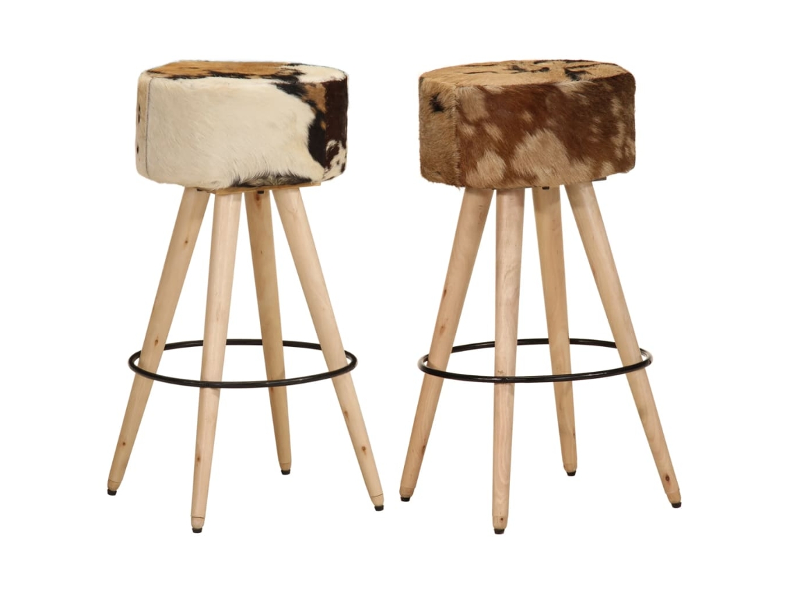 Bar Stool, Bar Stools Vidaxl Marrom Couro