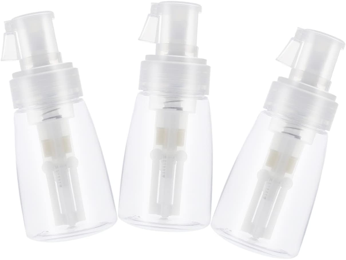 De Viagem Com 3 Frascos De Spray Para Pó Vazios E Recarregáveis.
