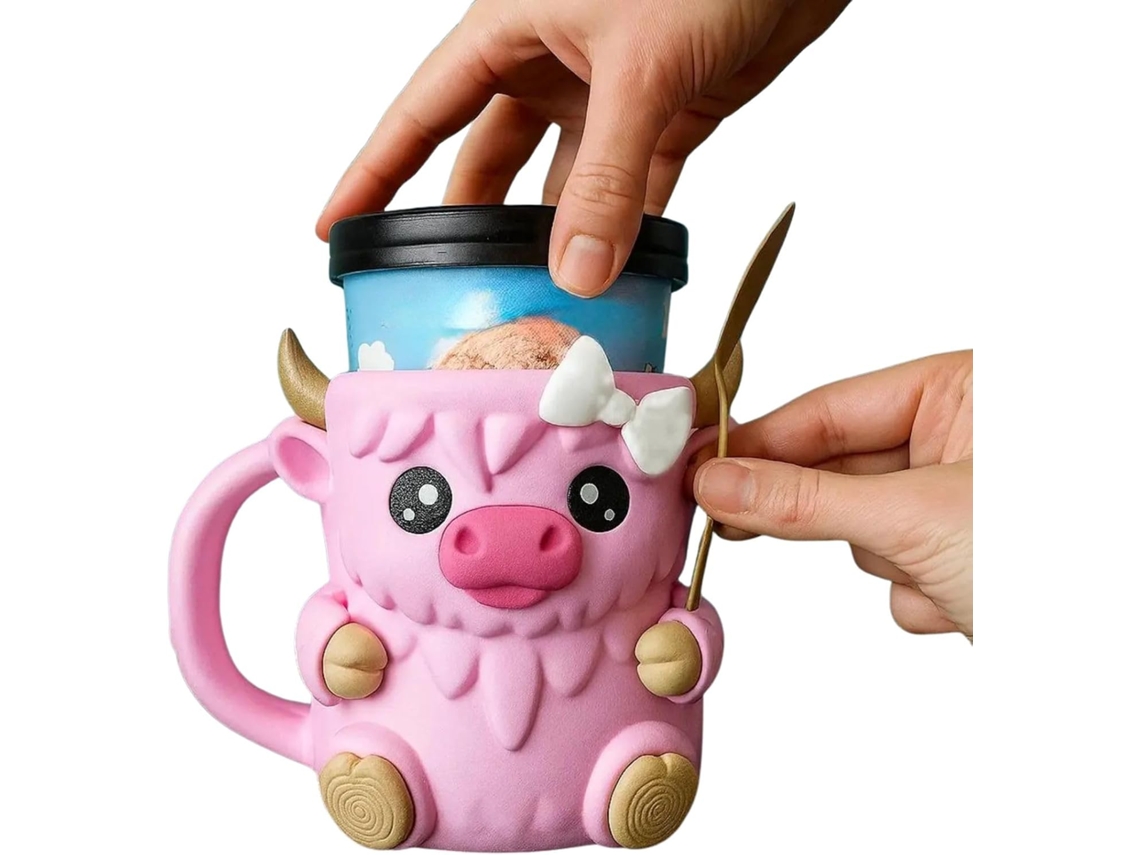 Porta copos para Sorvete, Caneca com Alça, Tema de Animais Fofos, Refrigerador de Picolé À Prova de Vazamentos, Cerveja Prática AQUAFORGE