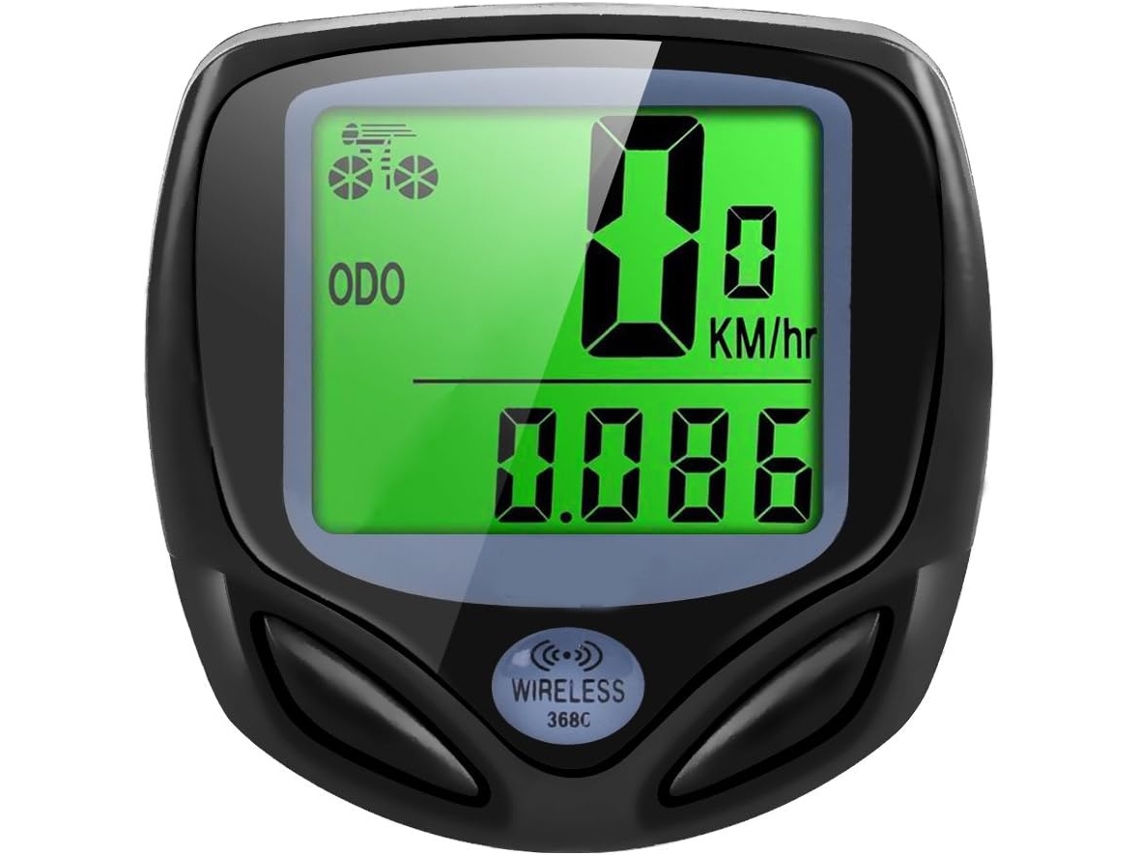 Velocímetro E Odômetro Sem Fio À Prova D'água Para Bicicleta, Computador De Ciclismo Com Visor Lcd (preto)