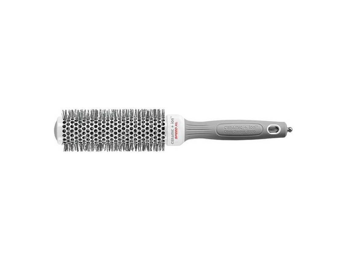 Olivia Garden Ceramic + Ion Speed Xl Adulto Escova de Cabelo Redonda Cinzento 1 Unidades