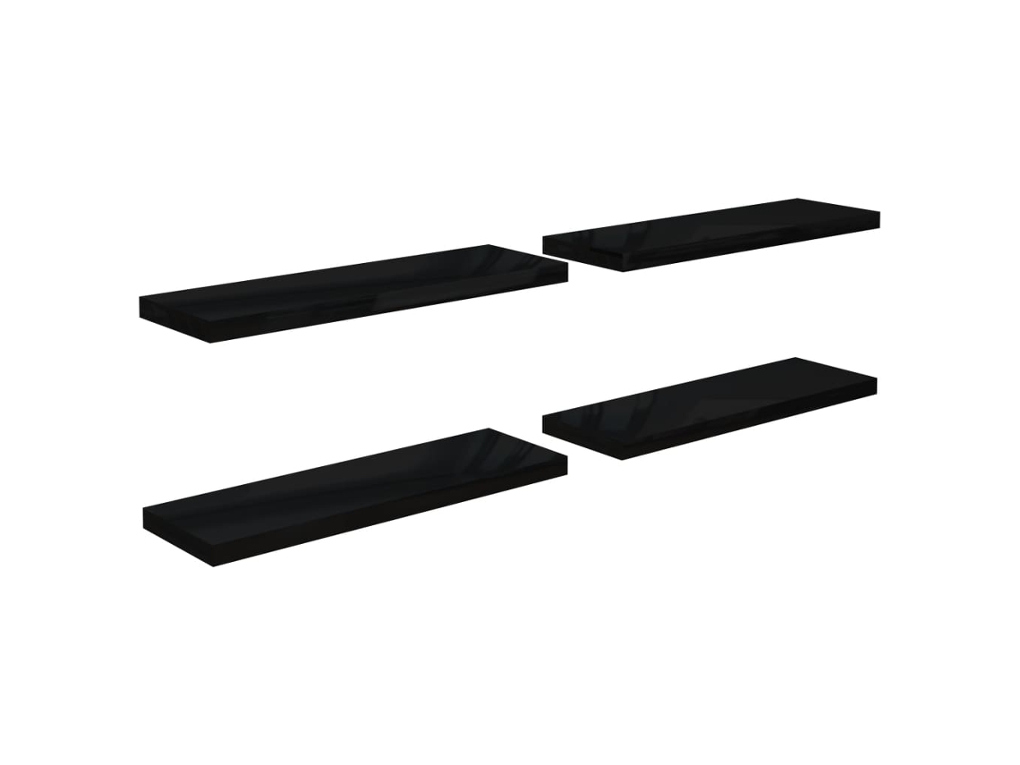 Wall Shelf, Wall Shelves Vidaxl Preto Mdf (80 X 23.5 X 3.8 Cm)