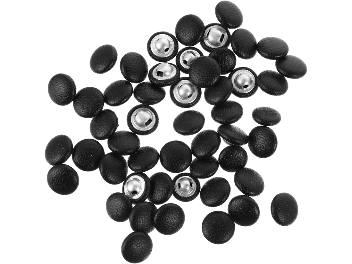 100 Botões De Couro Para Bolsas - Acessórios De Roupa Diy