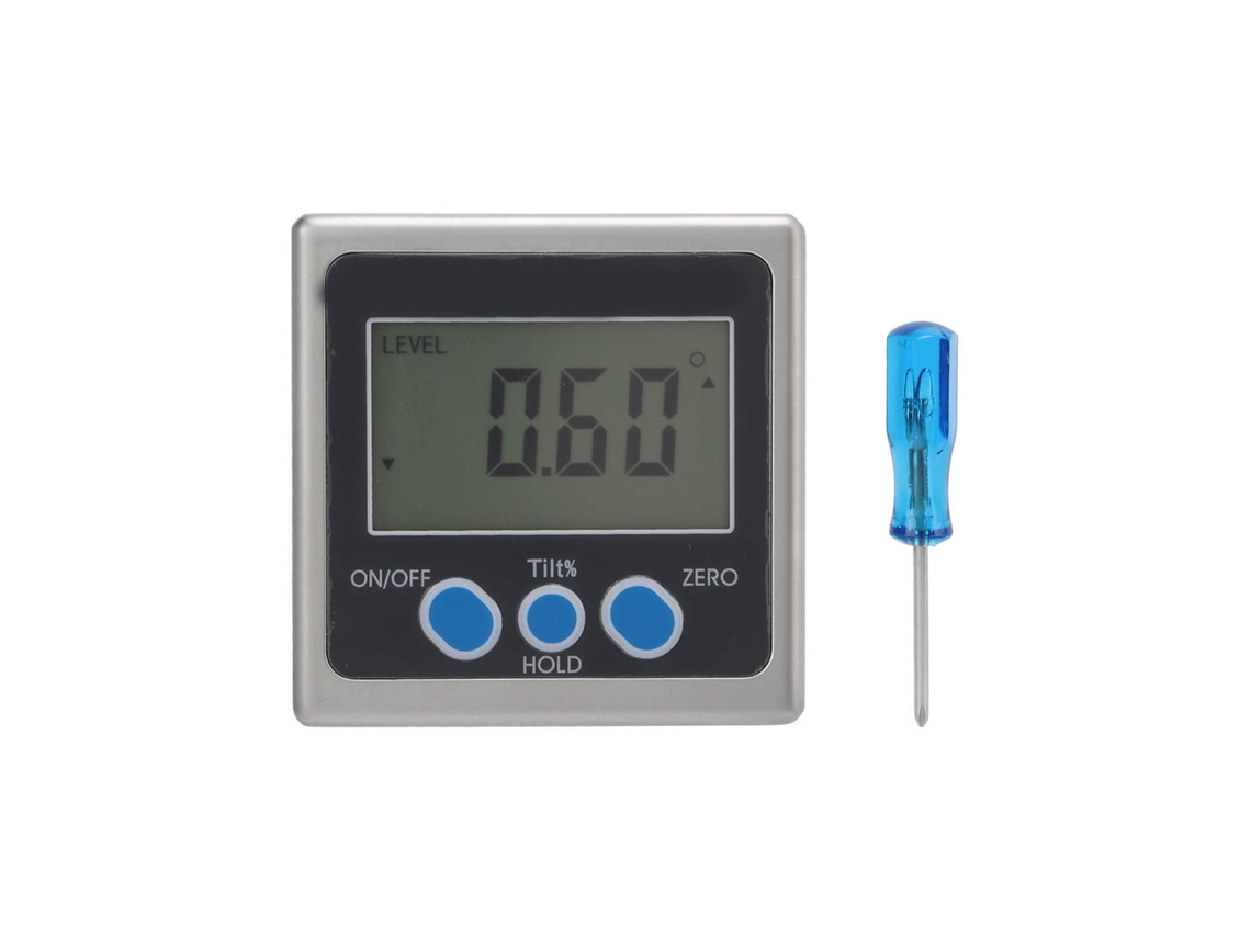Inclinômetro Digital Protractor LCD com Luz de Fundo | S/MARCA