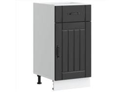 Kitchen Base Cabinet, Kitchen Base Cabinets Vidaxl Preto Madeira Processada (n/a)