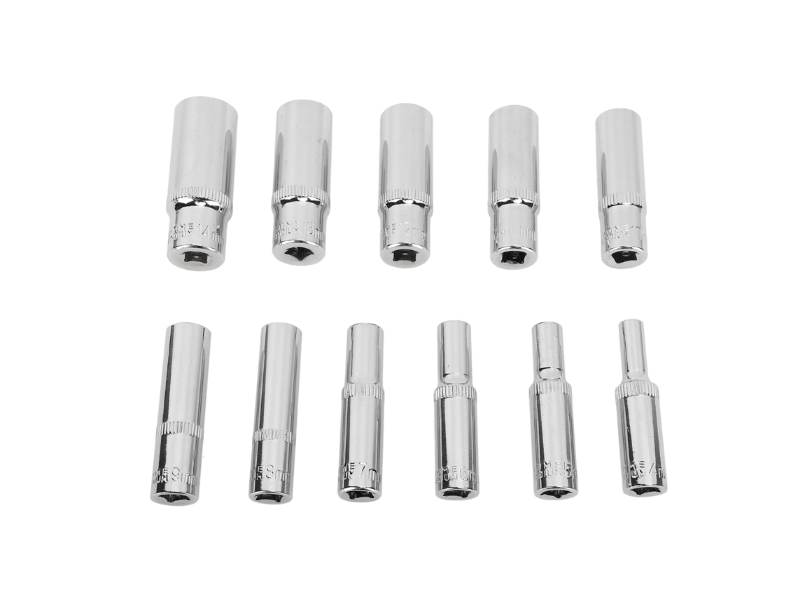 CONJUNTO DE 11 SOQUETES MALI 1/4 para ferramentas