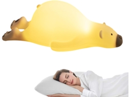 Luminária Noturna Em Formato De Urso Recarregável Via Usb Com Brilho