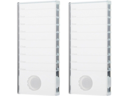 Bandeja De Vidro E Ventilador De Volume (2 Peças) Para Extensão De Cílios, Suporte Branco