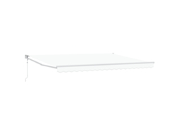 Toldo Retrátil Automático Branco Vidaxl Branco Alumínio