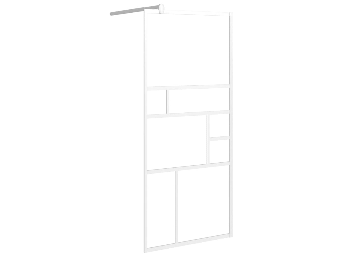 Divisória de Chuveiro 90x195 Cm Vidro Esg Branco MAISON EXCLUSIVE