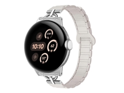 Pulseira De Silicone Magnética Em Formato De D Com Três Contas