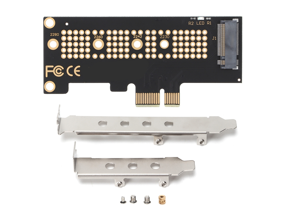 Placa Adaptadora Pcie Para Conversor De Ssd Nvme Ngff M.2 Para Ssd 2230/2242/2260/2280 Leitor De Disco Rígido Adaptador M.2 Pcie Pciex1