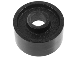 Roda dianteira giratória para macaco hidráulico horizontal 2,5 ton 6,5x6,5x3,5cm preta S/MARCA