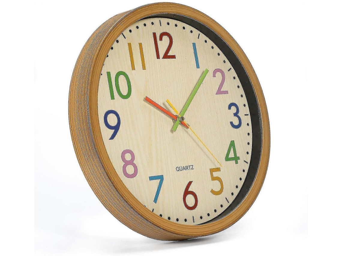 Relógio De Parede Infantil, 30 Cm (12")