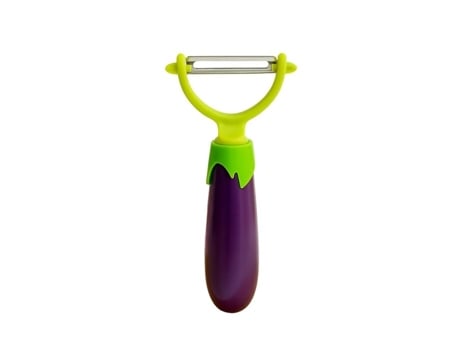 Descascador De Legumes Original 16 Cm Cabo Berinjela Aço Inox Prático E Design Bbq Party