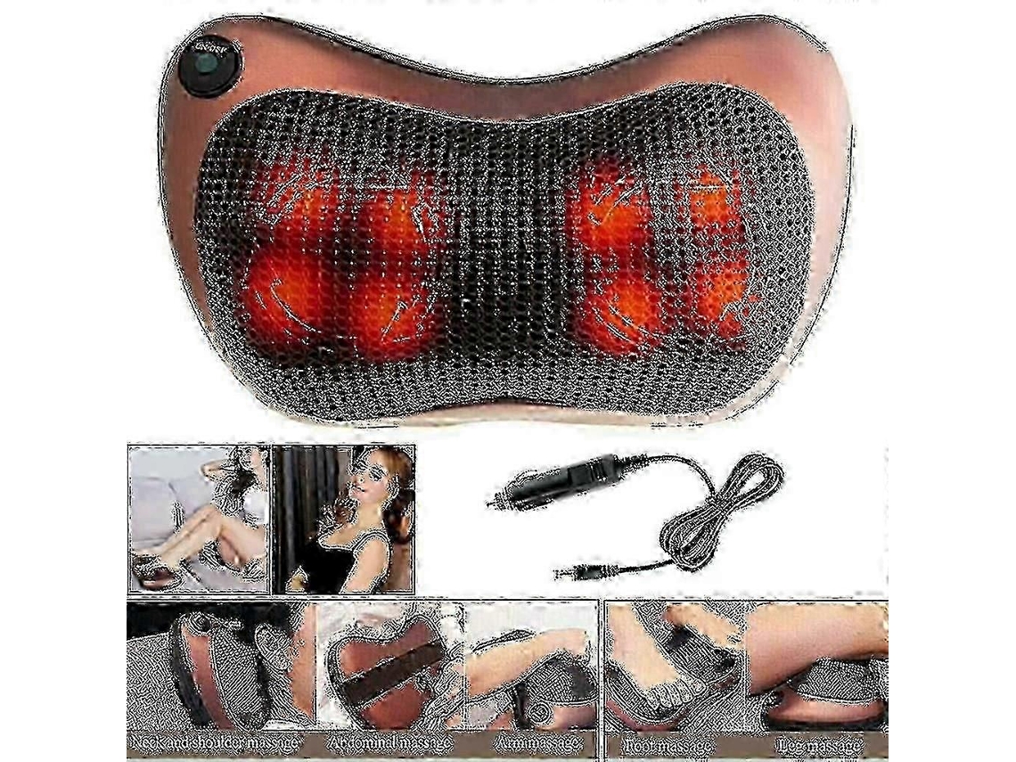 Almofada De Massagem Shiatsu Com Calor Infravermelho Massagem 3d Para Pescoço E Ombros Para Uso Doméstico/automóvel_mm2 Cn Wr Slowmoose