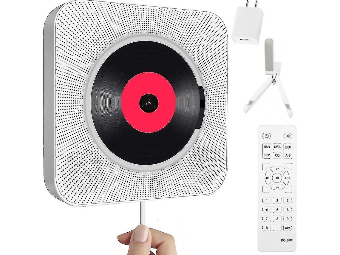 Leitor de Cd Portátil com Bluetooth