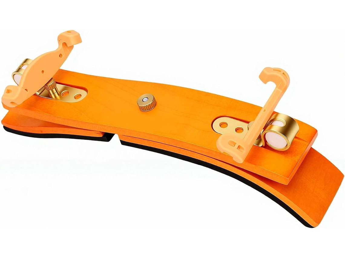 Apoio De Ombro Para Violino, Ajustável, Com Base De Madeira E Almofada