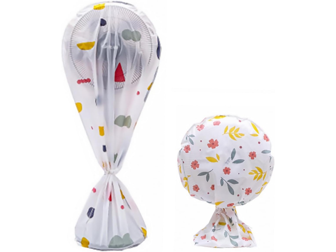 Conjunto De 1 Ou 2 Capas Protetoras Reutilizáveis Para Ventilador De Chão Contra Poeira.