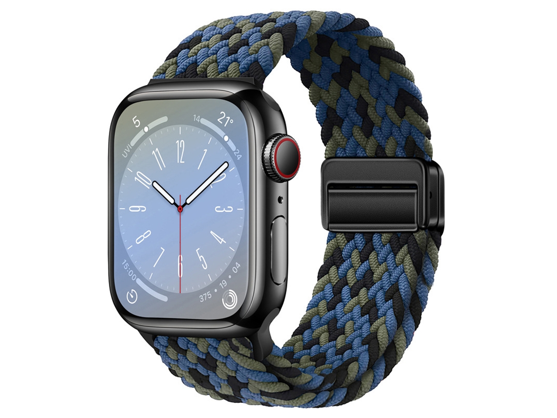 Bracelete Para Apple Watch 38/40/41/42mm Azul Multicolorido Cuich