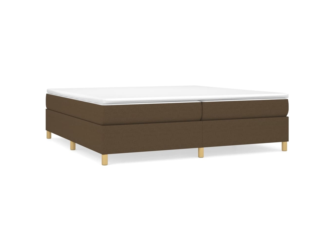 Box Spring Bed, Box Spring Beds Vidaxl Marrom Tecido (200 X 200 Cm)