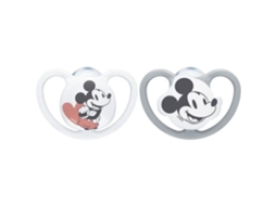 NUK Conjunto de 2 chupetas SPACE Mickey - 18-36 meses