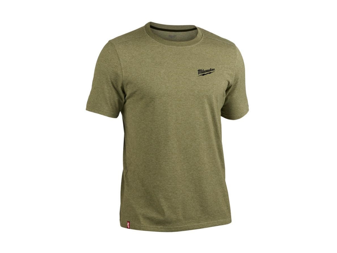 T-Shirt Manga Curta Verde Htssgn S Milwaukee