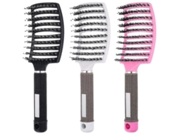 Pacote Com 3 Escovas De Cabelo Curvas Ventiladas Para Modelagem De Cabelo Brilvibera