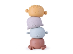 Mali brinquedos de Banho Macios para Bebê Empilháveis ​​animais com Borrifo Brinquedos de Água