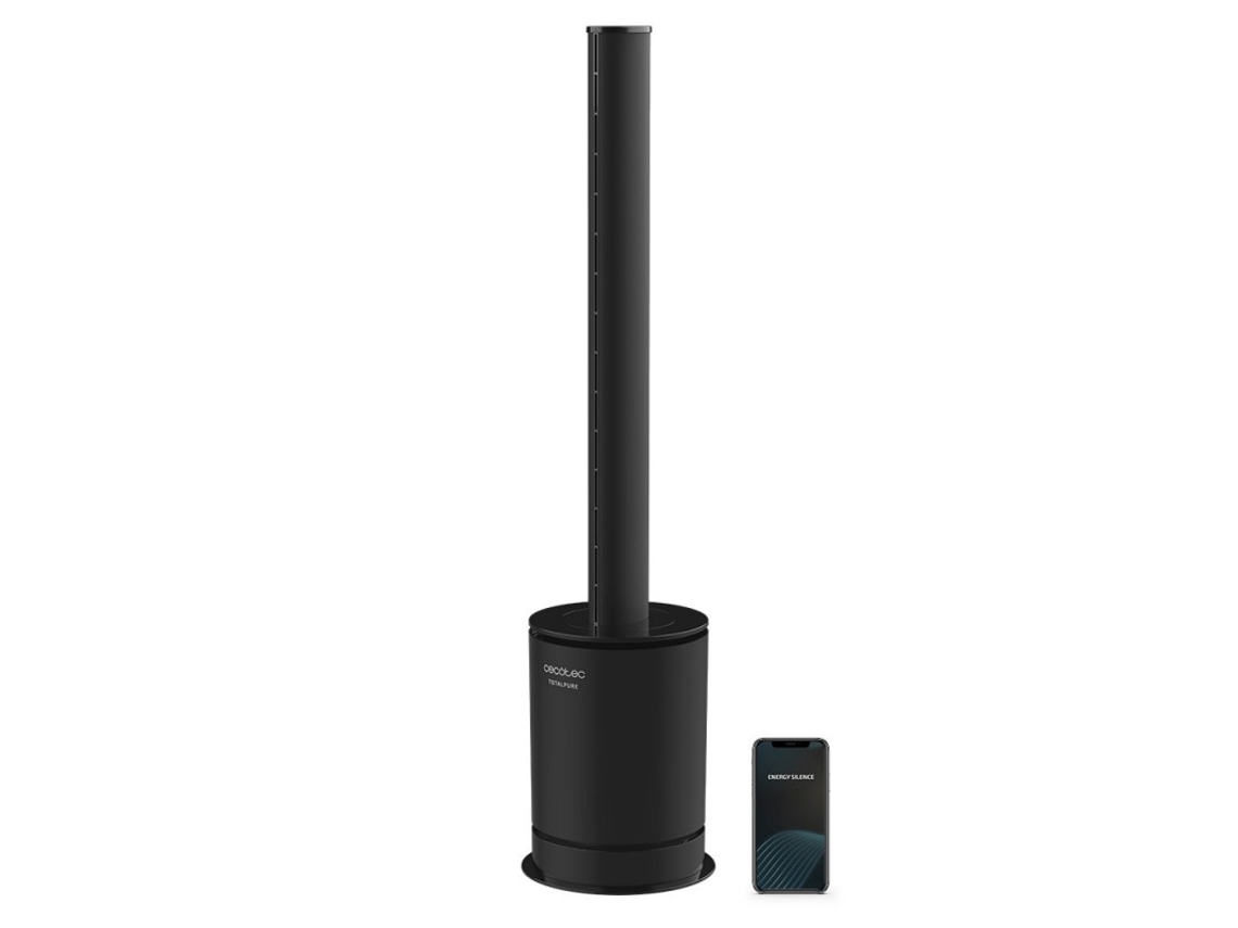 Purificador de Ar Cecotec Totalpure 3In1 Connected Max 80º Led Wifi 2000W Preto