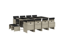 Garden Dining Set, Garden Dining Sets Vidaxl Cinzeto Rattan / Vime (n/a)
