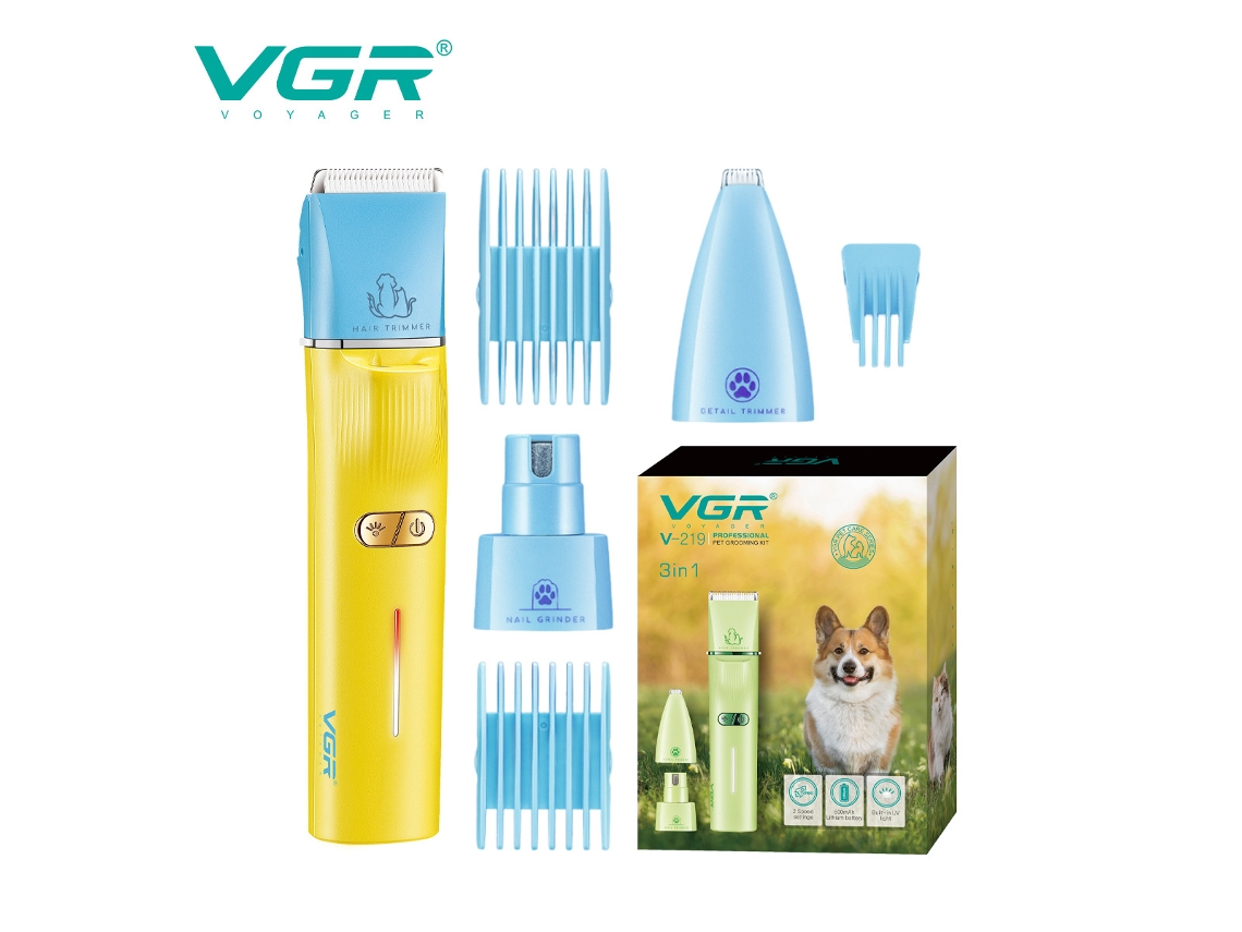 Aparador de Pelos Multifuncional para Patas de Animais de Estimação MDUG (amarelo)