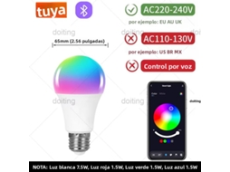 Lâmpada Led Inteligente Bluetooth (220v 12w) E27 Rgb Com Mudança De Cor E Controle De Iluminação Dimerizável.