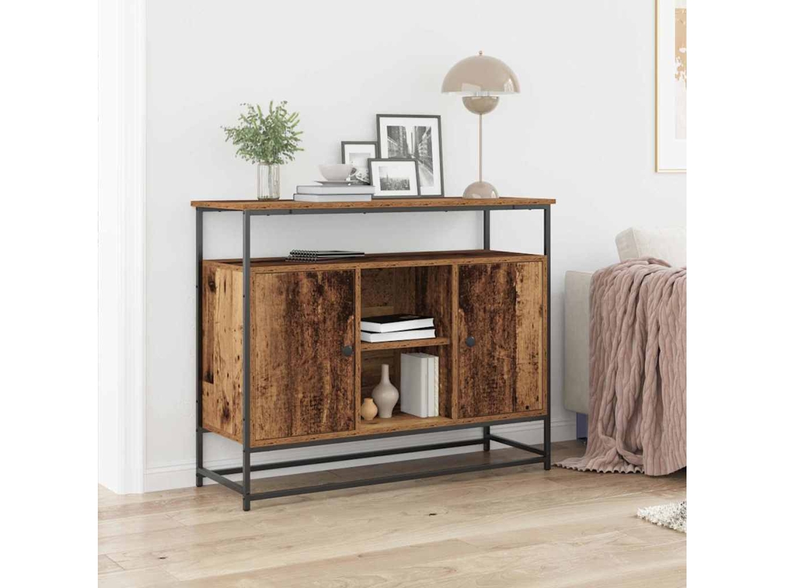 Vidaxl Buffet Madeira Antiga 100 X 35 X 80 Cm Derivados De Madeira