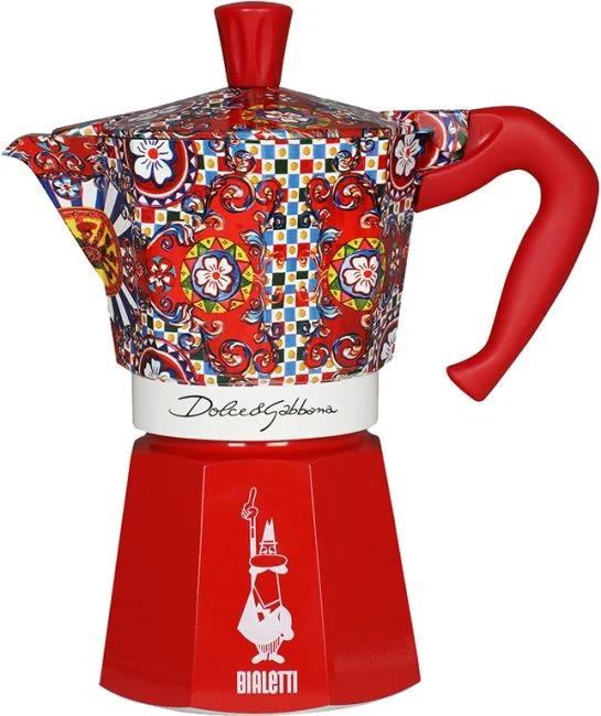 Cafeteira Moka BIALETTI D&G - Vermelho
