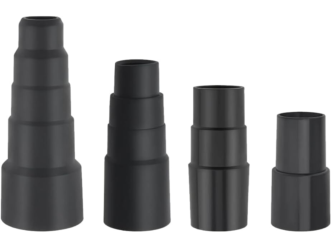 Kit De 4 Adaptadores Para Mangueira Aspirador Pó, Acessórios 1 1/2 Polegadas 3/8 1/4 Polegadas, 1/8