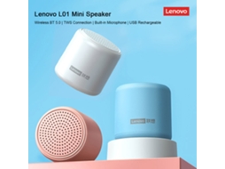 Aetheria lenovo L01 Alto falante Portátil Sem Fio Bt 5.0 Tws com Microfone Recarregável Usb