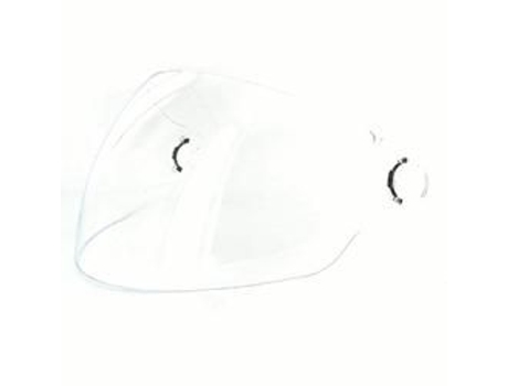 Viseira de capacete de motocicleta Ls2 da 518 Midway Transp. Capacetes Unica Ls2 Branco Transparente Unica Branco Transparente