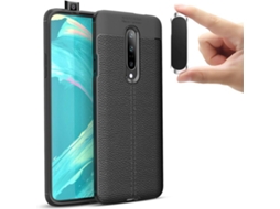 Capa e Suporte Oneplus 7T PRO Rugged Leather Preto