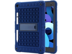 Capa para iPad 9ª/8ª/7ª geração, anti choque, com Pop It e suporte para caneta