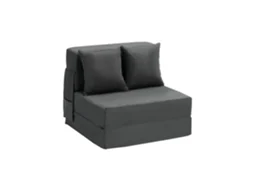Vevor Sofá-cama Dobrável 3 Em 1 1860 X 730 X 150 Mm Com 2 Almofadas, Cinza Escuro