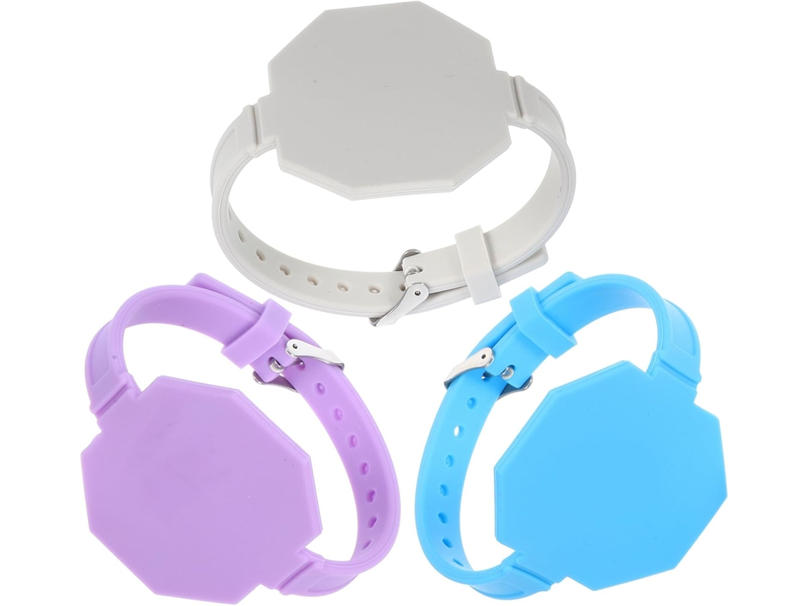 Lote De 3 Pulseiras Em Silicone Reutilizáveis Para Poignet Bloc-notes Effaçable, Pulseira Mémo Polyvalent Et