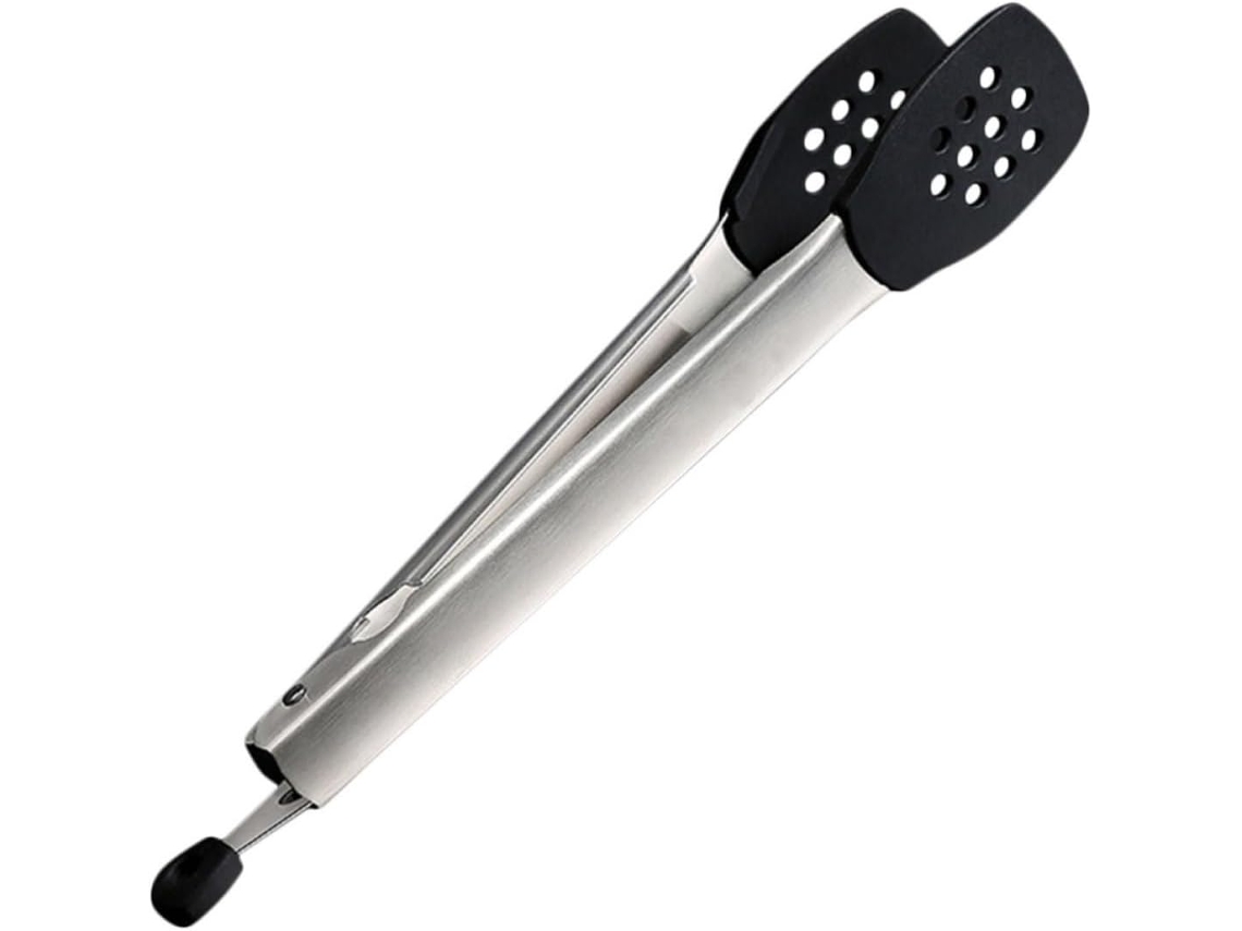 Pinças Para Carne Sherchpry Resistentes A Altas Temperaturas, Em Aço Inoxidável E Silicone Prateado, Fáceis De Segurar