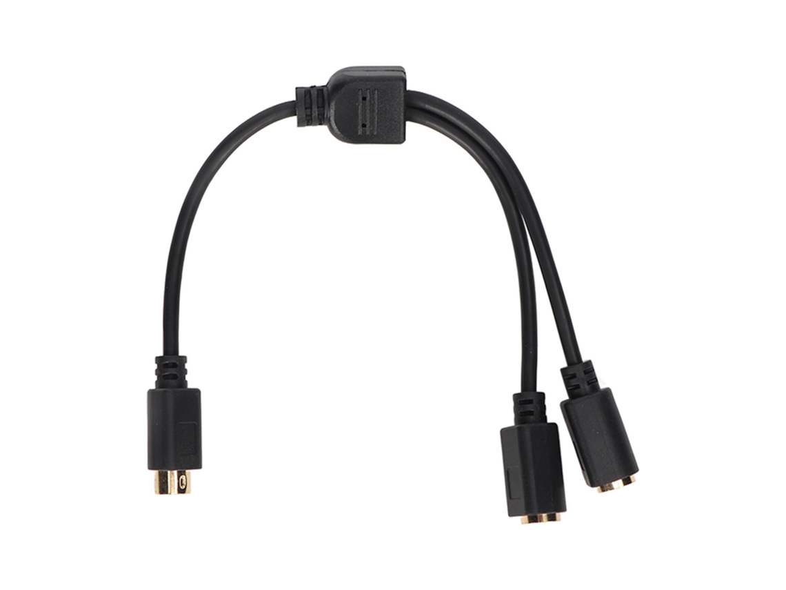 Cabo Mini Din 4pin para 2mini Din 4pin, Conector Divisor Y Mini Din 4pin Profissional com Terminal S para Televisão, CHABERLU