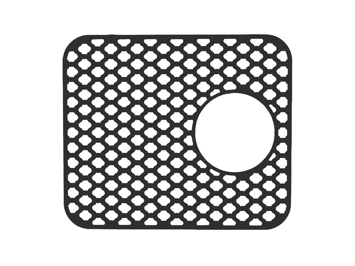 Tapete De Escurrido De Silicona Reutilizable Antideslizante Para Fregadero De Cocina Barra Protector Rápido Secado Hueco B Negro