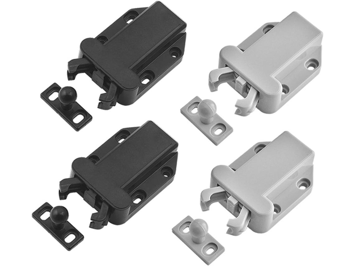 Kit Com 4 Peças De Trava Pressão Plástico Travamento Automático Para