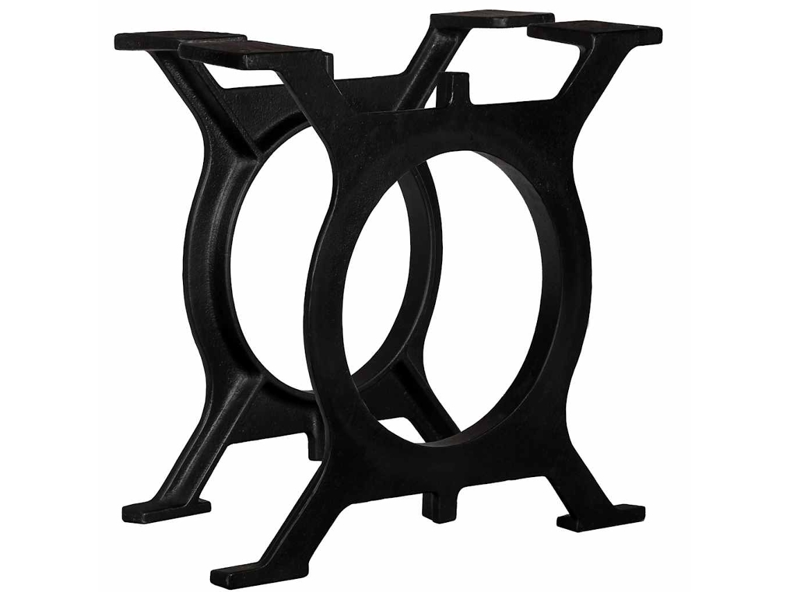 Vidaxl Pernas Para Mesa De Centro 2 Pcs Estrutura Em O Ferro Fundido