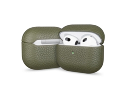 Capa Protetora Para Fones De Ouvido Airpods Pro Em Couro Granulado Cor Lichia