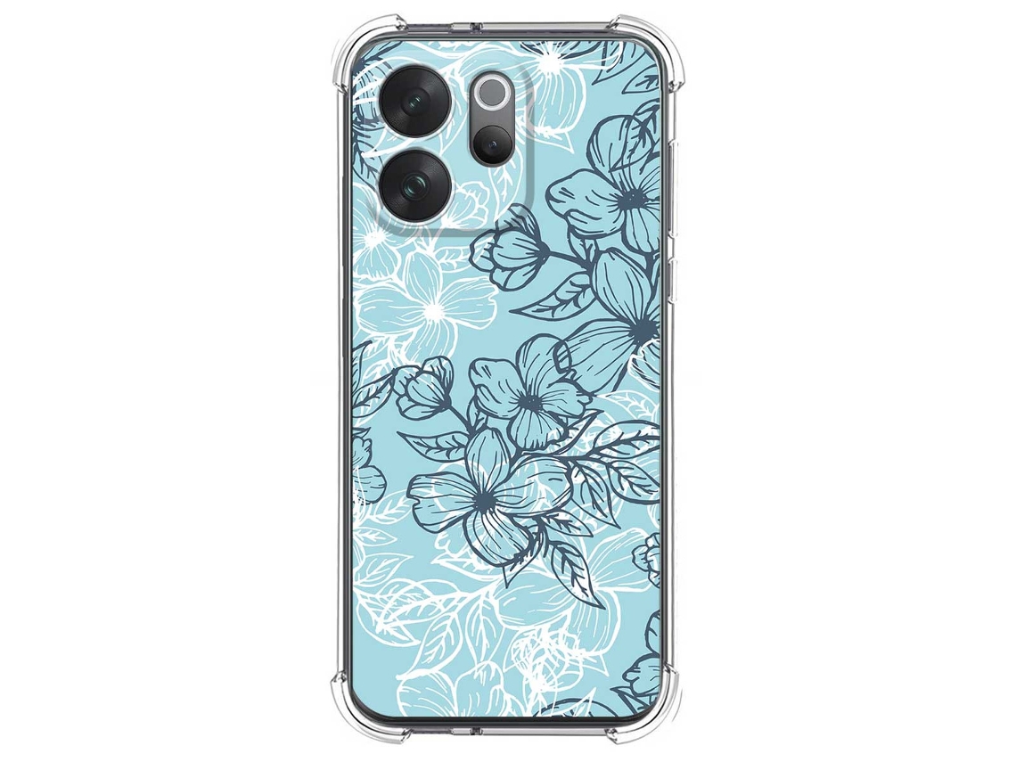 Capa Tumundosmartphone De Silicone À Prova De Choque Para Vivo V70 5g Com Estampa Floral 3 Desenhos