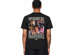 Rockinstone Scarface Movie Collage 2 Black Adult T-shirt Size:l
